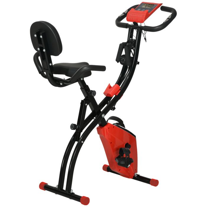 Vélo d'appartement cardio Fit 97x51x115cm Rouge