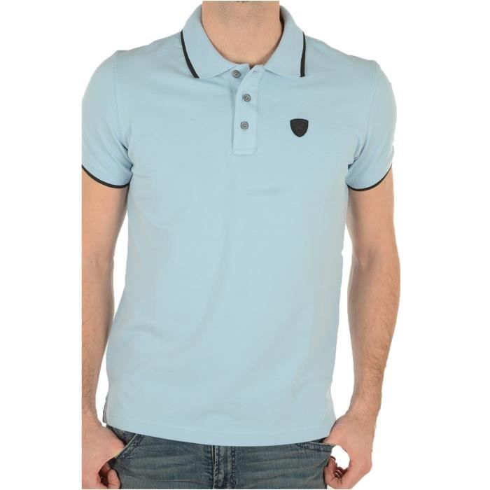 Polo coton piqué uni East Mew -REDSKINS Bleu Homme