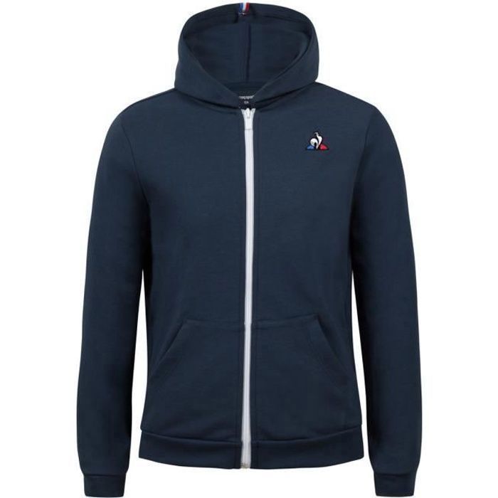 Hoodie zippé enfant Le Coq Sportif Essentiels n°3 - bleu foncé - 12 ans