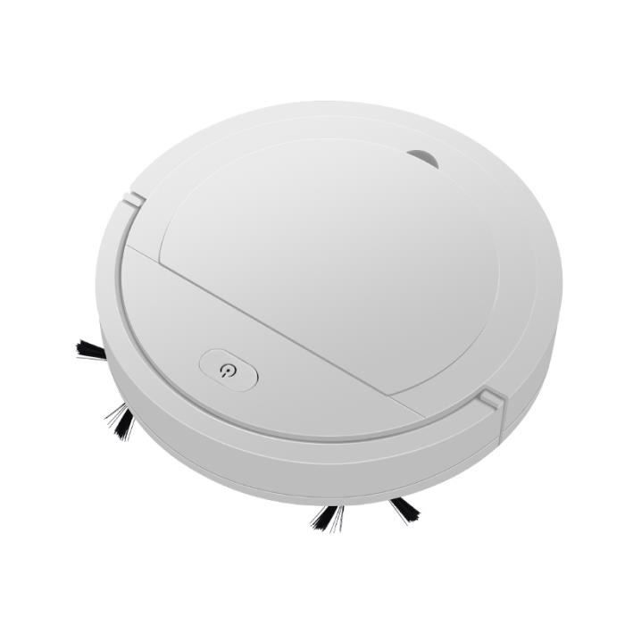 Robot de nettoyage de sol compact rechargeable de machine de nettoyage de sol (blanc)