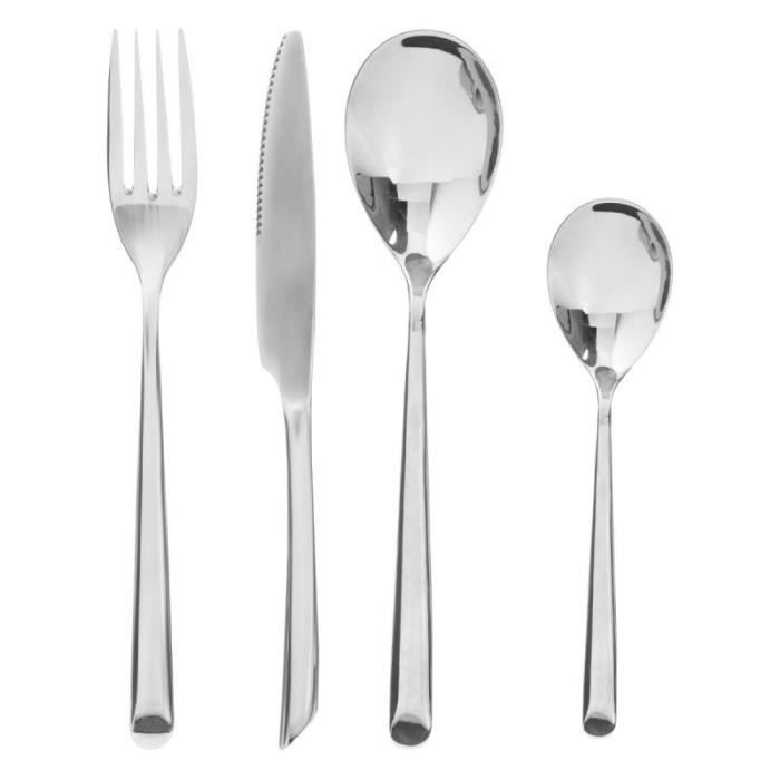 Ménagère 24 Pièces Inox -Sala- 27cm Argent