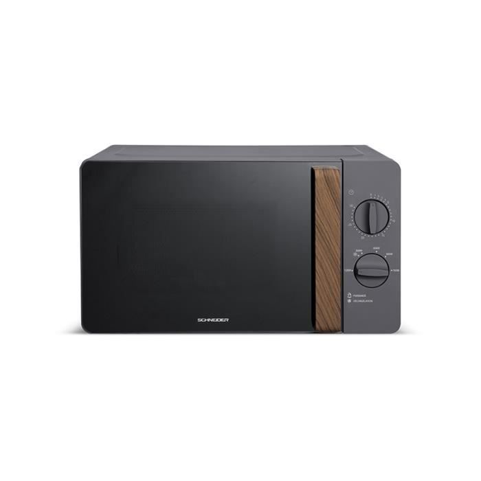 SCHNEIDER - SCMWN20SMG - Micro-ondes Monofonction - 20 Li - 700 Watts - Gamme FJORD - Couleur Gris