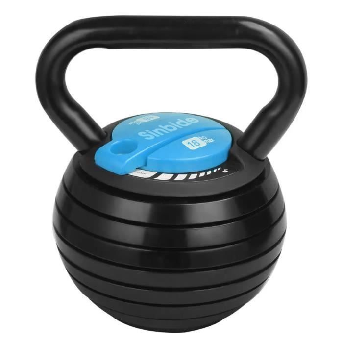 SINBIDE® 1PCS KIT Kettlebell à charge variable Réglable Haltère Compact à Charge Variable Mixte, 3.4–18 kg