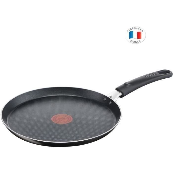 TEFAL B5541002 Easy Cook & Clean Poêle à crêpe 25 cm, Antiadhésive, Thermo-Signal, Tous feux sauf induction, Fabriqué en France