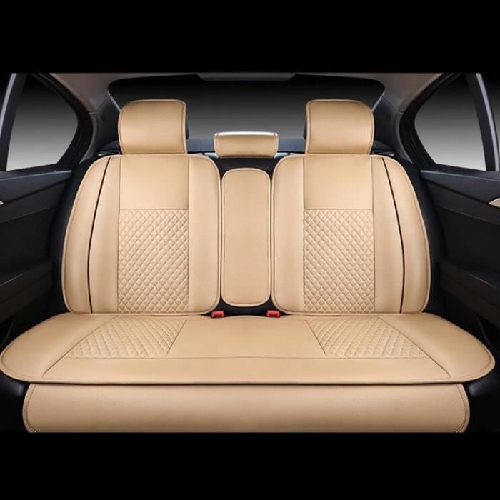 TEMPSA Housse de siege arrière protection voiture Cuir PU Beige