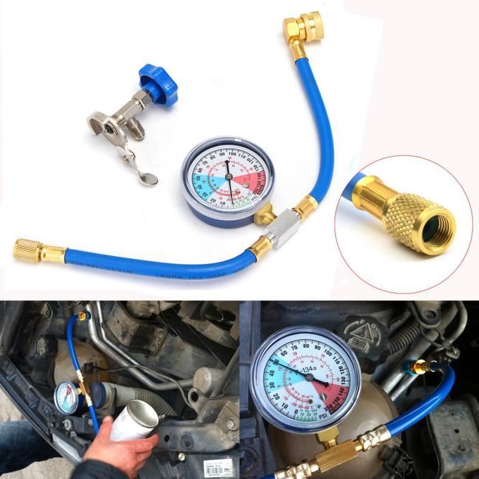 Mesure Tuyau R134A R12 R22 Recharge Valve Réfrigérant Jauge