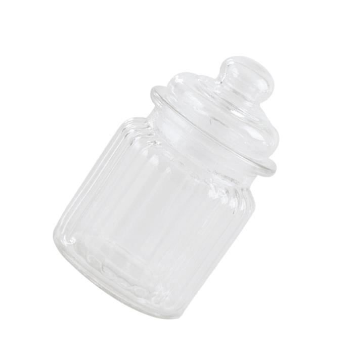 Récipient de bonbons d'épices de café de thé de stockage de pots en verre transparent de 300ml PORTE MONNAIE