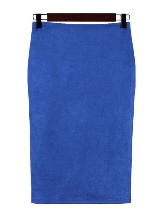 Jupe Crayon Stretch Femme - Couleur Bleu/noir - Tailles 34 36 38 42 - Neuve Avec étiquettes