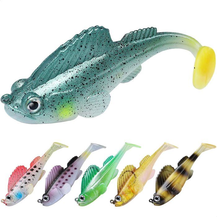 Leurres De Pêche Souples Pré-rig 15cm – Parfaits Pour Truite Et Bar !