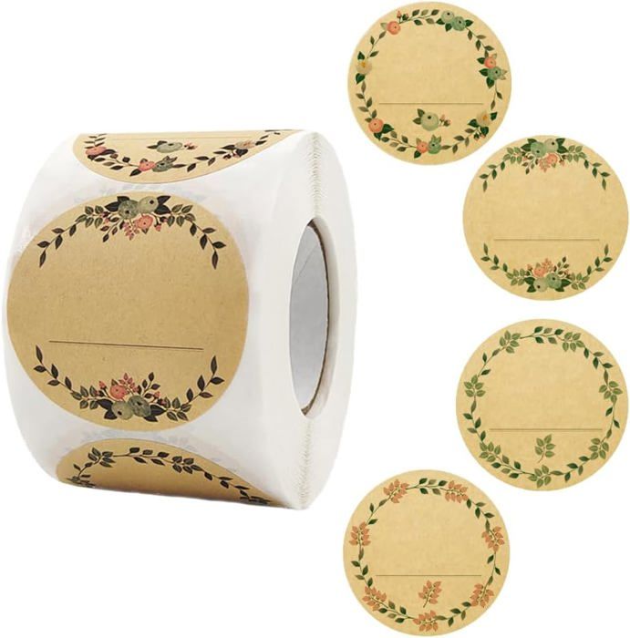 Rouleau 500 Autocollants Panda - 25 Mm, Mignons - Pour Scrapbooking, Décoration, Récompenses Classe