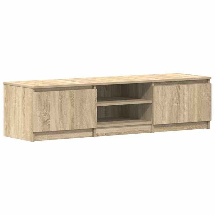 Printemps/été 2025 Meuble TV Chêne sonoma - JM - haute de gamme - 140x40x355 cm Bois dingénierie EU2076