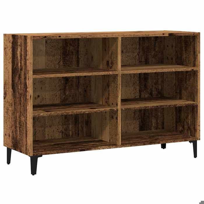 Enfilade/Bahut/Vitrine - Rustique - Buffet vieux bois 1035 x 35 x 70 cm bois dingénierie @443467