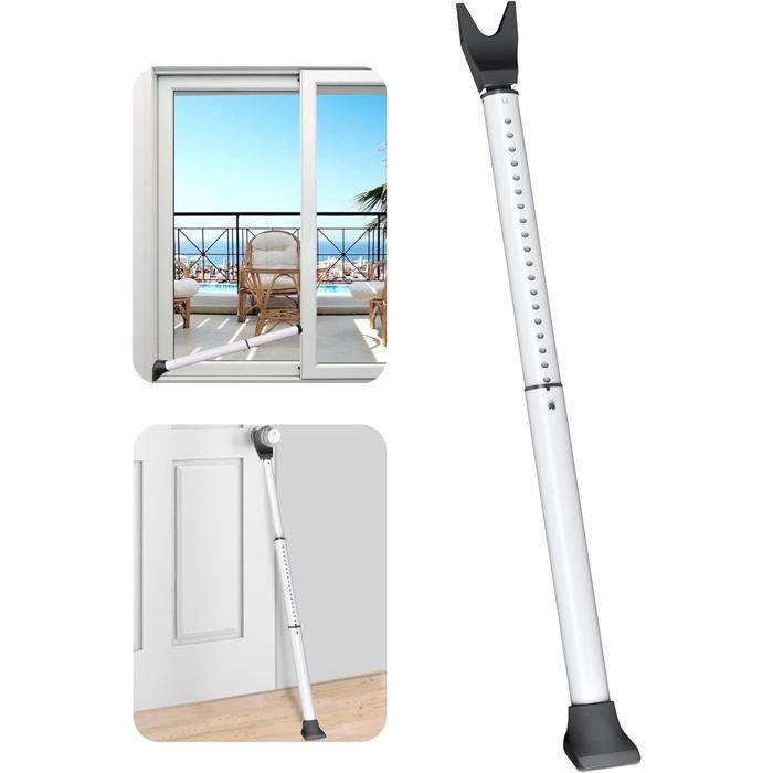 Butée de porte robuste – Butée de porte de sécurité améliorée avec base en caoutchouc antidérapante cale réglable pour apparteme