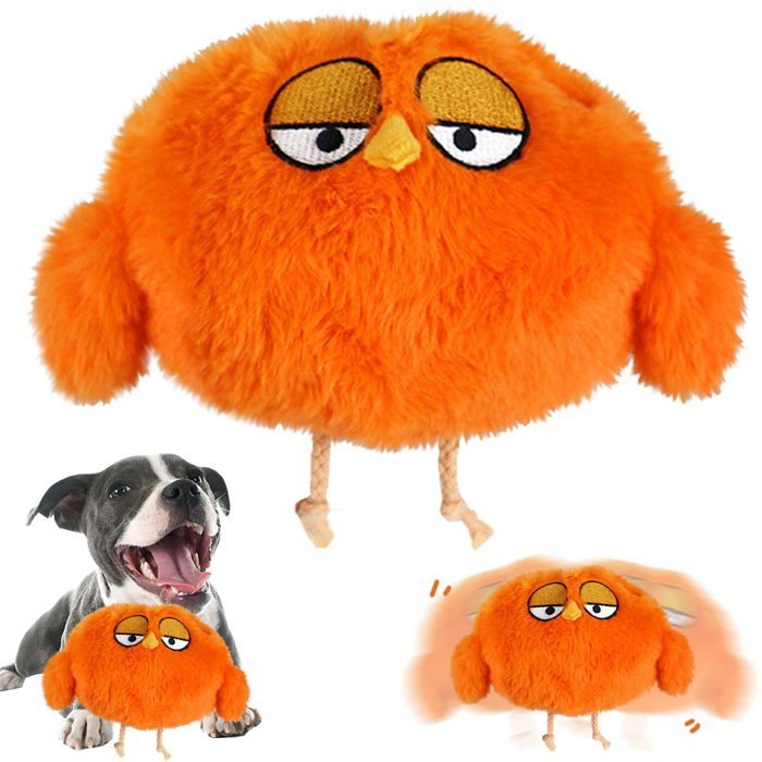 Meilleurs prix pour Active Moving Pet Plush Toy Jouet De Balle Rebondissante pour Chiens Jouet Interactif Chien (Orange)