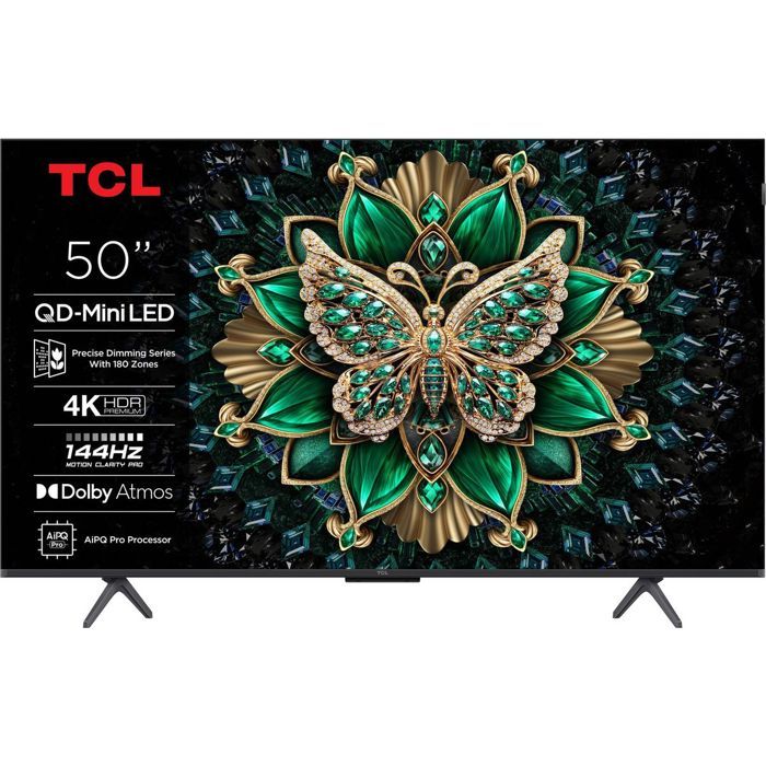 TV - TCL - 50C61K - 50 UHD - Quantum Dot Pro - Dolby Vision IQ - Smart TV
