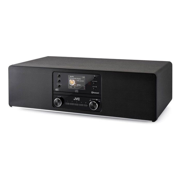 Mini-chaîne audio - JVC - RD-E984B - Radio Internet - Bluetooth 5.2 - 2x25 W - Écran TFT 320x240