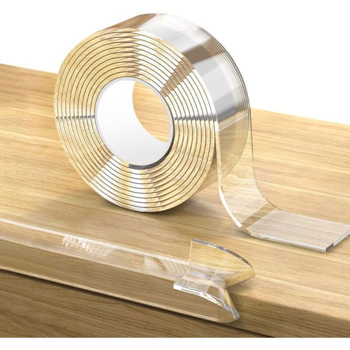 Protection Coin de Table Bébé Transparent Bande Adhésive Nano 3M Extra Forte Protecteur dAngles pour Table et Meuble