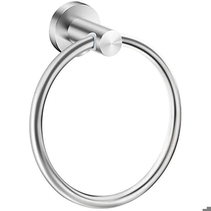 Porte-serviettes rond en acier inoxydable 304 anneau porte-serviettes rond nordique de couleur brossée