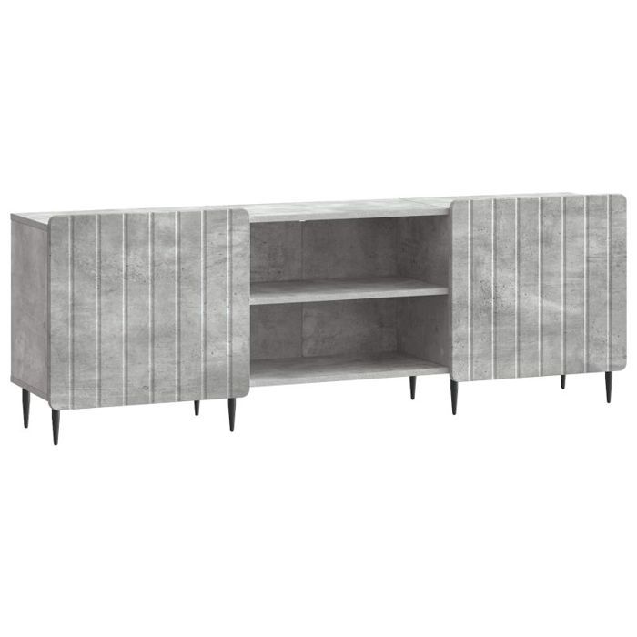 Buffet - bahut - enfilade Vidaxl Meuble TV Gris béton 150 x 31 x 52 cm Bois dingénierie
