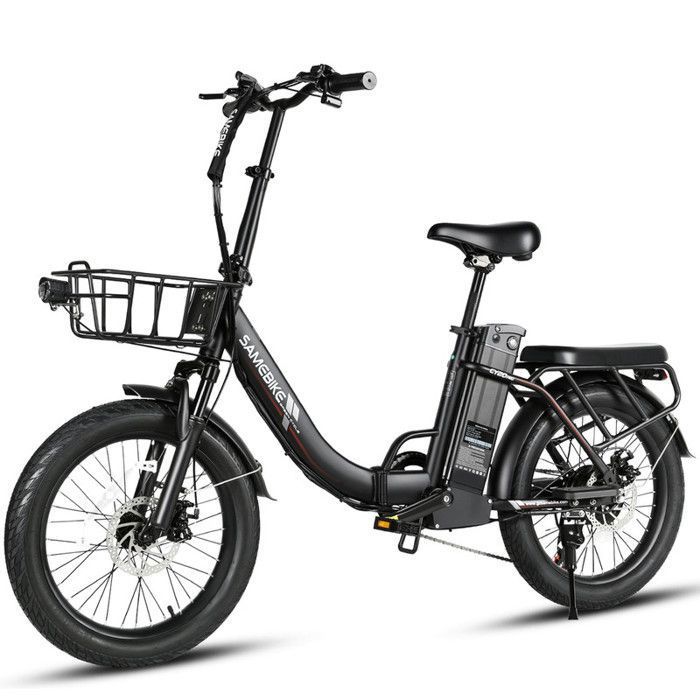 Samebike CY20 Pro - Vélo Électrique Pliable 20- Moteur 500W Batterie 48V 13Ah -60-90km- SHIMANO 7 vitesses - Frien à disqueNoir