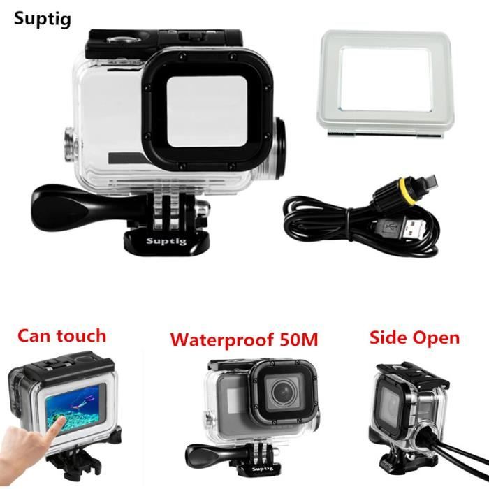 Cadre De Protection Pour GoPro Hero 5/6/7 – Boîtier Plastique ABS Léger, Aération Optimisée, Ports Accessibles – Idéal Montage Discret