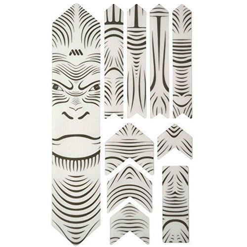 All mountain style XL Ape Kit de Protection Cadre 10 Pièces Mixte Adulte, Blanc/Noir - AMSFG2CLAP