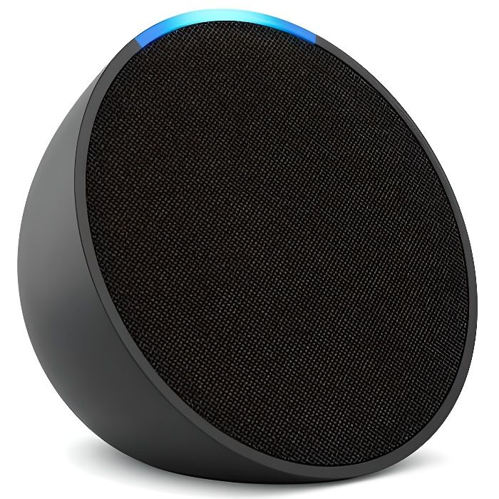 Alexa Echo Pop - Enceinte connectée Bluetooth et Wi-Fi compacte au son riche, avec Alexa - Anthracite