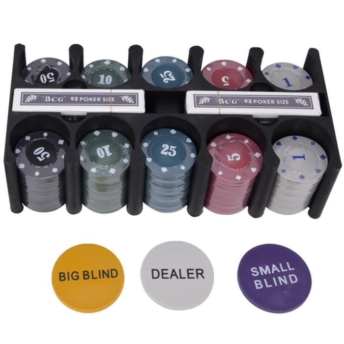 GGUFAY – 100 Jetons De Poker En Plastique 19 Mm – Parfaits Pour Soirées Poker, Jeux En Famille Et Apprentissage Ludique