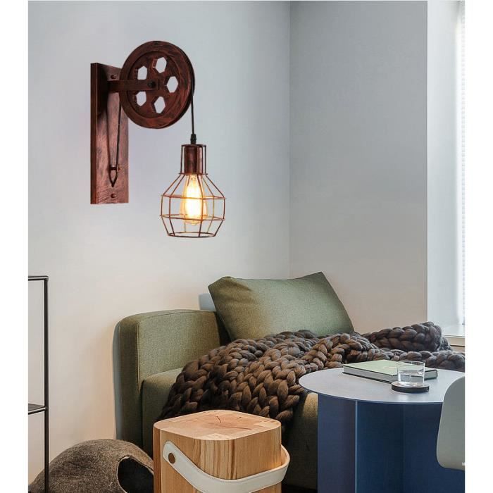 MOGOD Applique Murale Luminaire Moderne E27 60W Lustre de Mur Salon/Cuisine/ Café