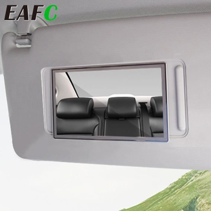 11x6.5cm - Miroir intérieur de voiture rétroviseur adhésif arrière visière  en acier inoxydable maquillage déc - Cdiscount Auto