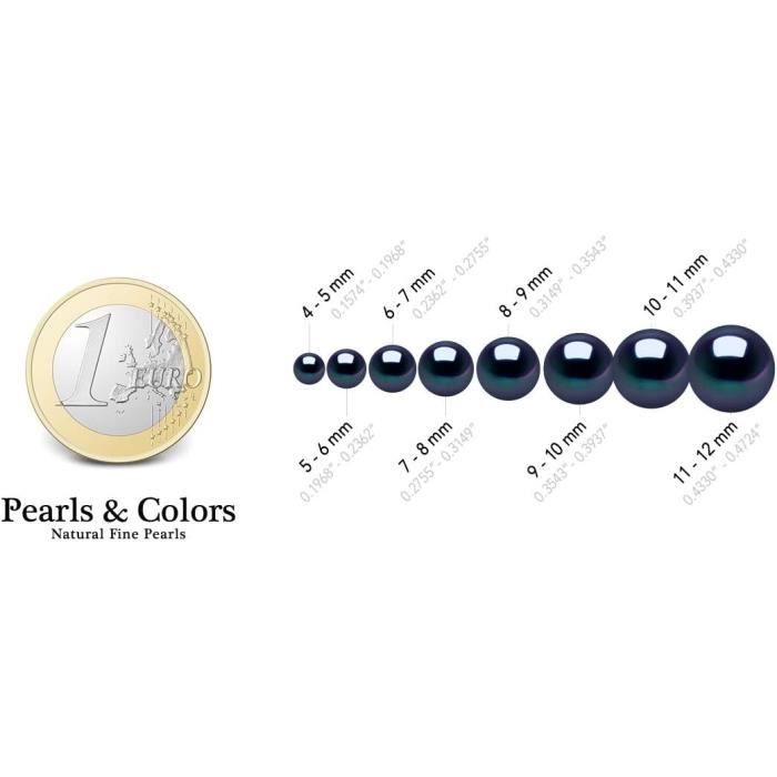 Boucles d'Oreilles Perles de Culture d'Eau Douce - Coloris Black Tahiti - Qualité AAA+