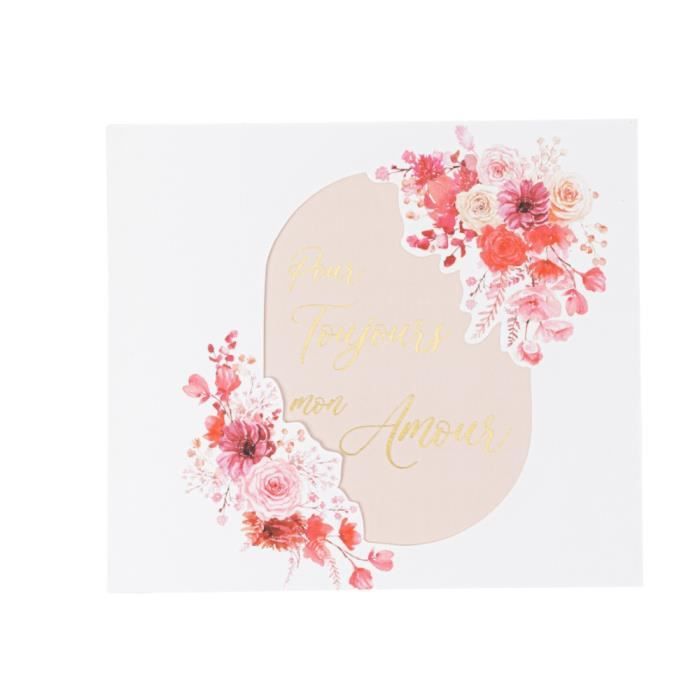 Artifetes Libro Degli Ospiti Con Copertina Rigida – Tema Pampa E Fiori Di Cotone, 68 Pagine Bianche, 22 X 19,5 Cm, Per Matrimonio O Baby Shower