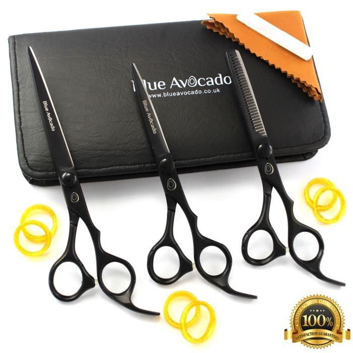 3 X Ciseaux à Désépaissir Effileur Pour Coiffure - Longueur 15,5 Cm, Acier Inoxydable, Neuf