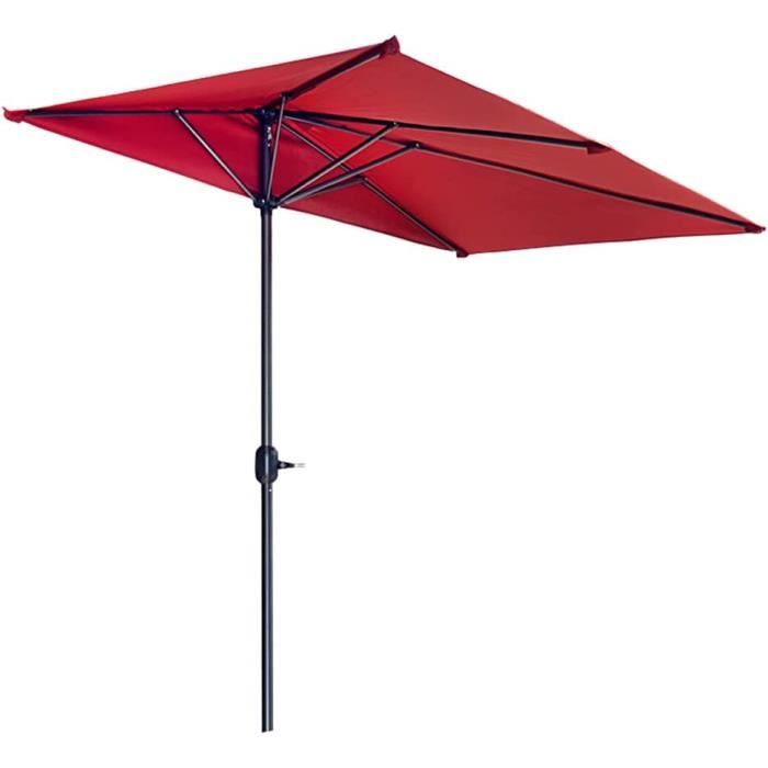 Parasol De Jardin 210x140cm Angel Living - Protection UV, Inclinable, Manivelle - Pour Terrasse, Balcon, Piscine