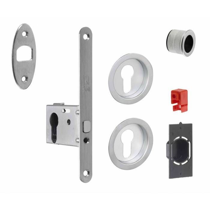 Serrure Pour Porte Coulissante Avec Rosaces Conda/déconda.carrées