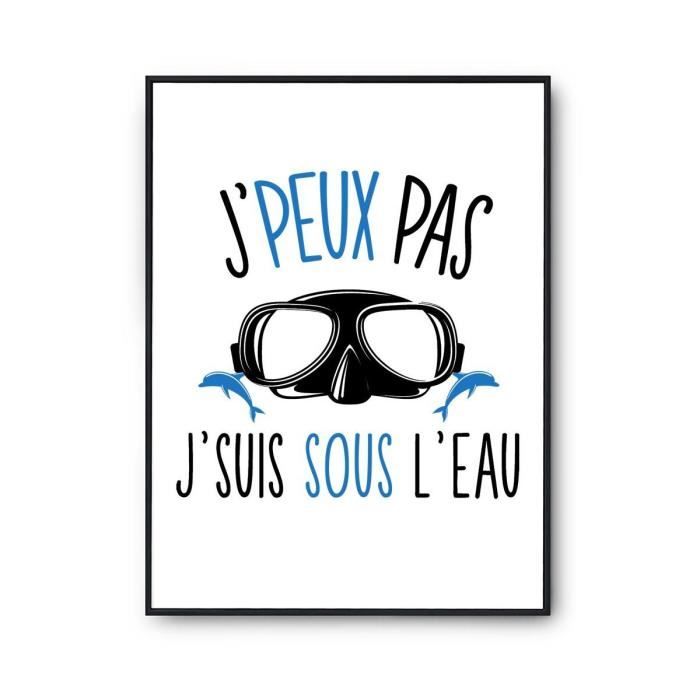 A2 Affiche Humour BMX 'j'peux Pas' - Format A2, Papier Premium 310g/m², Imprimée En France Poster Décoration Murale