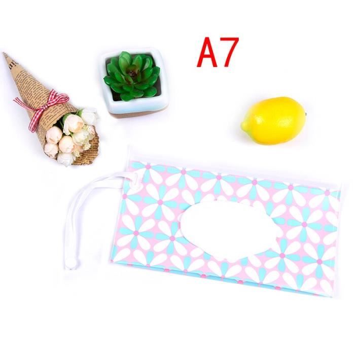 Étui De Voyage Lingettes Bébé Réutilisable - Porte Lingettes Humides - Distributeur Pratique Pour Poussette Et Sorties
