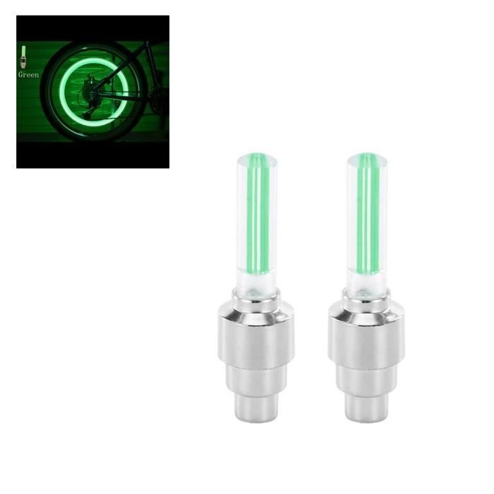 CORHAD – 8 Lumières LED Colorées Pour Valves De Pneu, étanches, Faciles à Installer, Piles Incluses, Pour Vélo, VTT Et Voiture