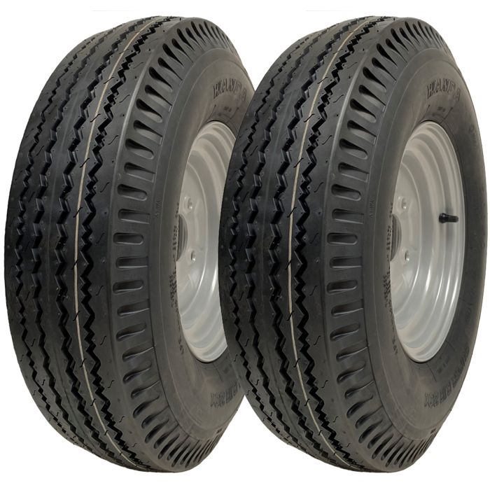 2 Pneus 4.00 – 10 Pneus Tube TYPE 4 P.R. (télé) Pour Roues