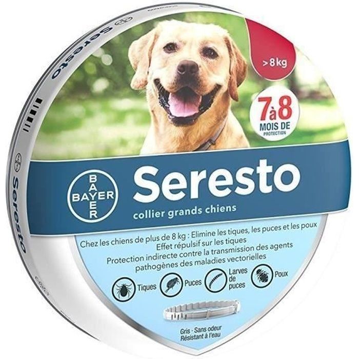 Meilleurs prix pour SERESTO Collier antiparasitaire - Pour grand chien