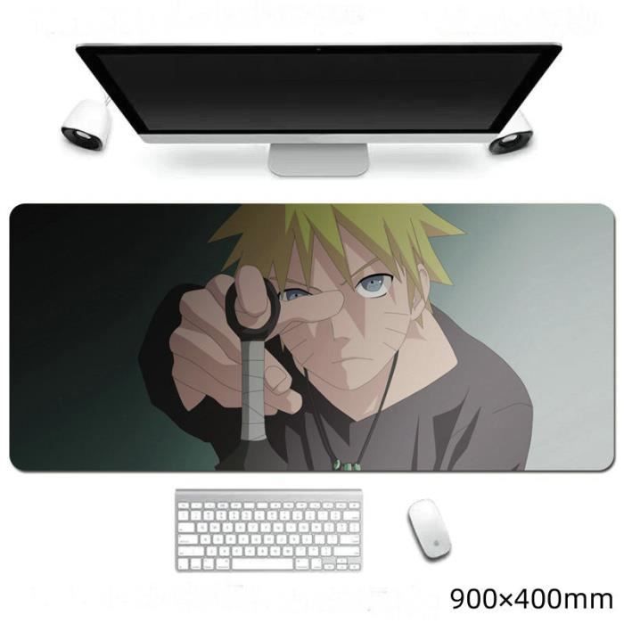 Tapis de souris XXL surdimensionné, tapis de souris de jeu (900 × 400 mm),  tapis de bureau Naruto, noir - Cdiscount Informatique