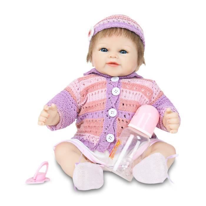 Poupee De Simulation Jouet En Silicone Realiste Fille Bebe Poupee Pour Enfant De Role Jeu D Imitation Cadeau D Anniversaire Cdiscount Jeux Jouets
