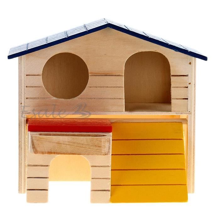 Maison A Deux Etages Cage Lapiniere Clapier Abri Bois Pour Lapin Rongeur Hamster Achat Vente Corbeille Coussin Maison A Deux Etages Cage C Cdiscount