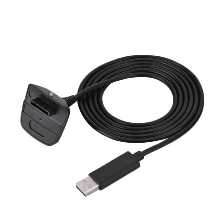 Usb fil de câble du chargeur sans verser de fil Manette xbox 360 de  microsoft accessoires pièces -TUN - Cdiscount Informatique