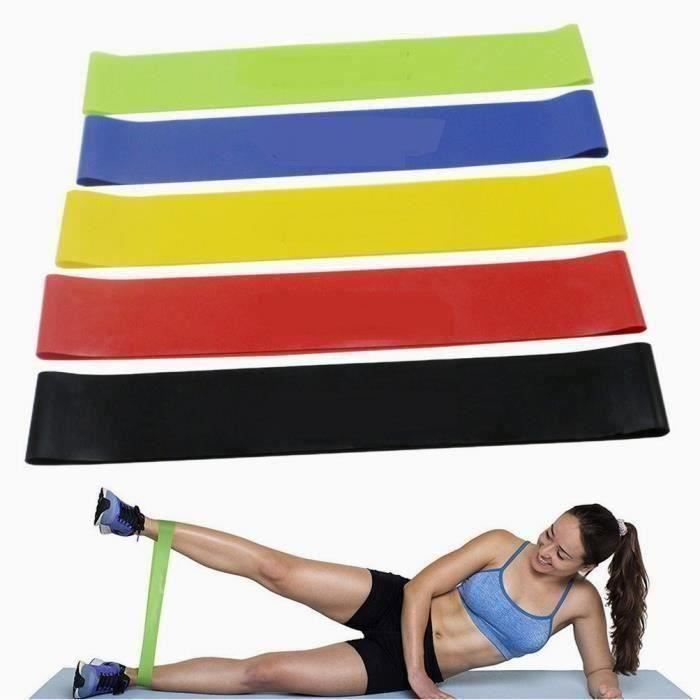 Lot De 8 Bandes De Résistance Fitness - Élastiques Entraînement Crossfit Yoga Pilates Musculation Homme Femme