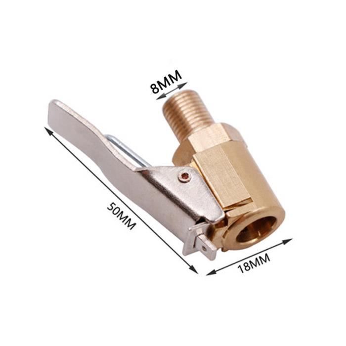Tige Gonflable Pneu En Alliage Zinc 15.3 Pouces - Double Tête Pour Compresseur Et Jauge - Remplissage Rapide