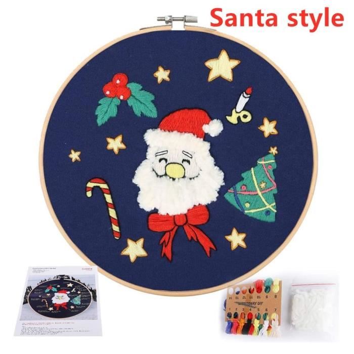 MWOOT Kit Broderie Fleurs Et Oiseaux - Kit Complet Pour Débutants Avec Cerceau Et Fils Colorés