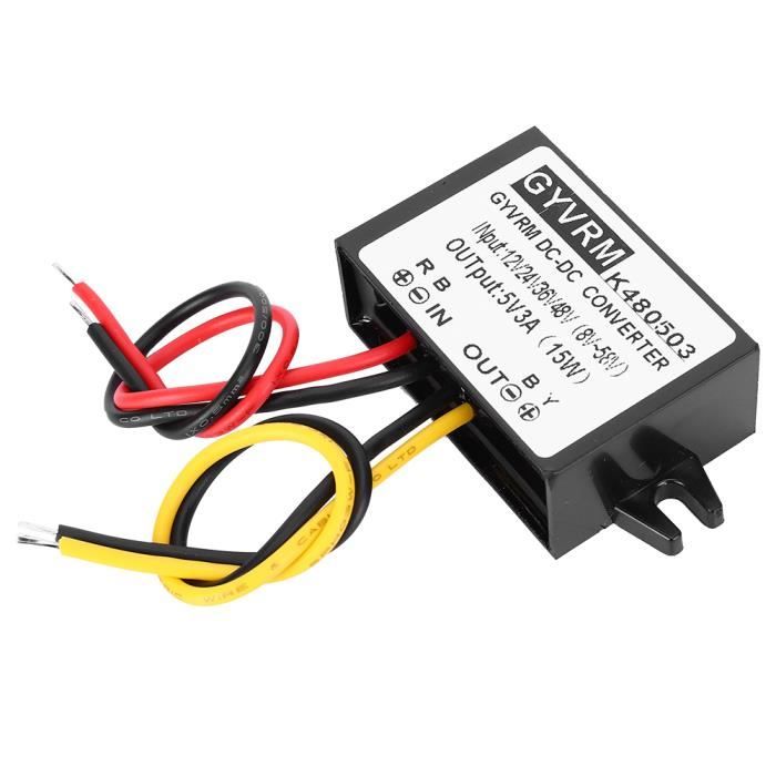COURANT CONTINU-DC 5V-60V à 3 V 6 V 9 V 12 V 24 V 3 A Buck Step Down Réglable Convertisseur de tension COURANT CONTINU-DC 5V-60V à 3 V 6 V 9 V 12 V 24 V 3 A Buck Step Down Réglable Convertisseur de tension