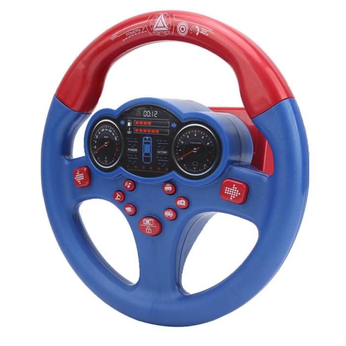 Atyhao Jouet de volant pour enfants Jouet de volant de simulation d'enfants électriques Jouet éducatif de volant de voiture de