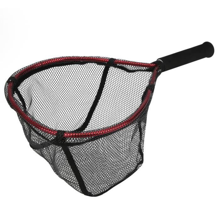 ESTINK Filet diddle Sac de Filet de Pêche Filet à Main en Alliage  d'Aluminium Petite Épuisette à Main de Leurre Portable(rouge ) - Cdiscount  Sport